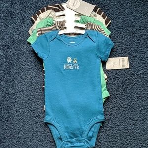 5 PC's baby boy bodysuit